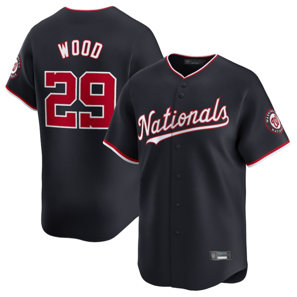 W.Nationals #29 James Wood Player Navy Limited Hdoa Stitched Jerseys