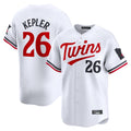 M.Twins #26 Max Kepler Player White Home Limited Hdoa Stitched Jerseys