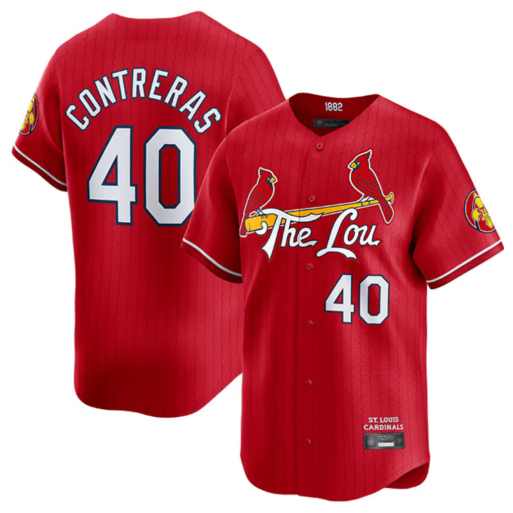 St. Louis Cardinals #40 Willson Contreras Player Red City Connect Limited Hdoa Stitched Jerseys