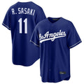 LA.Dodgers #11 Roki Sasaki Player Royal Game Hdoa Stitched Jerseys