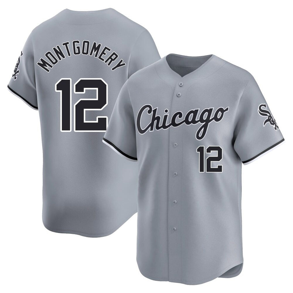 C.White Sox #12 Colson Montgomery Player Gray Road Limited Home Hdoa Stitched Jerseys