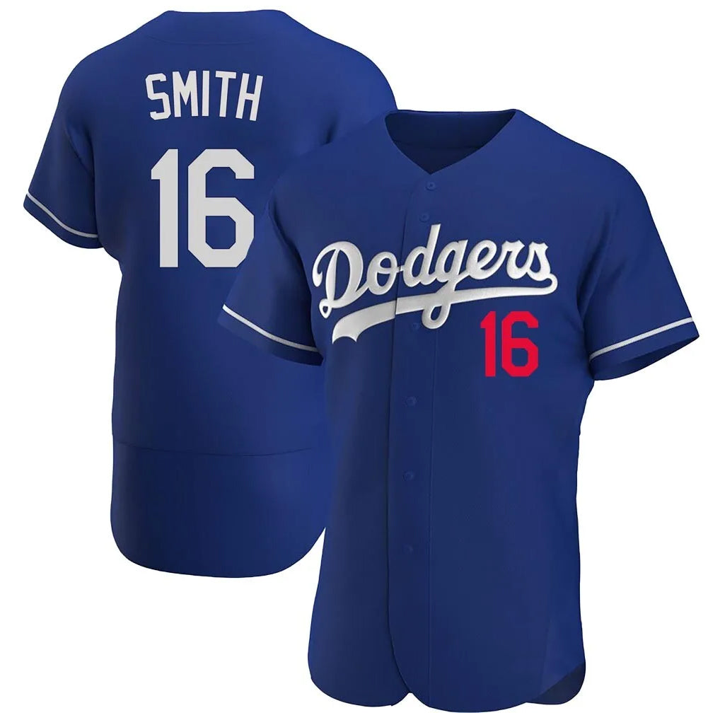 LA.Dodgers #16 Will Smith Player Royal Limited Elite Home Hdoa Stitched Jerseys