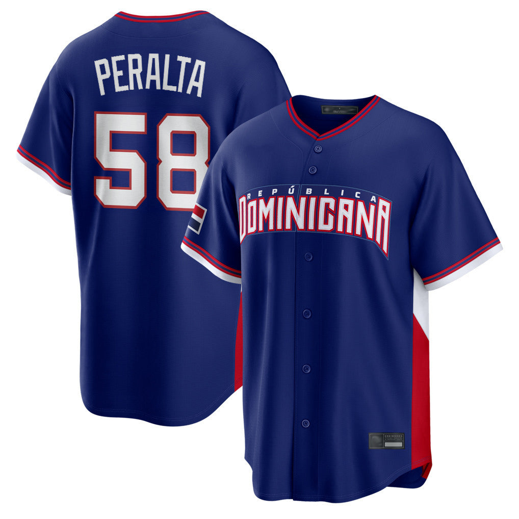 S.Diego Padres #58 Wandy Peralta Player Royal 2026 World Classic Home Limited Hdoa Stitched Jerseys