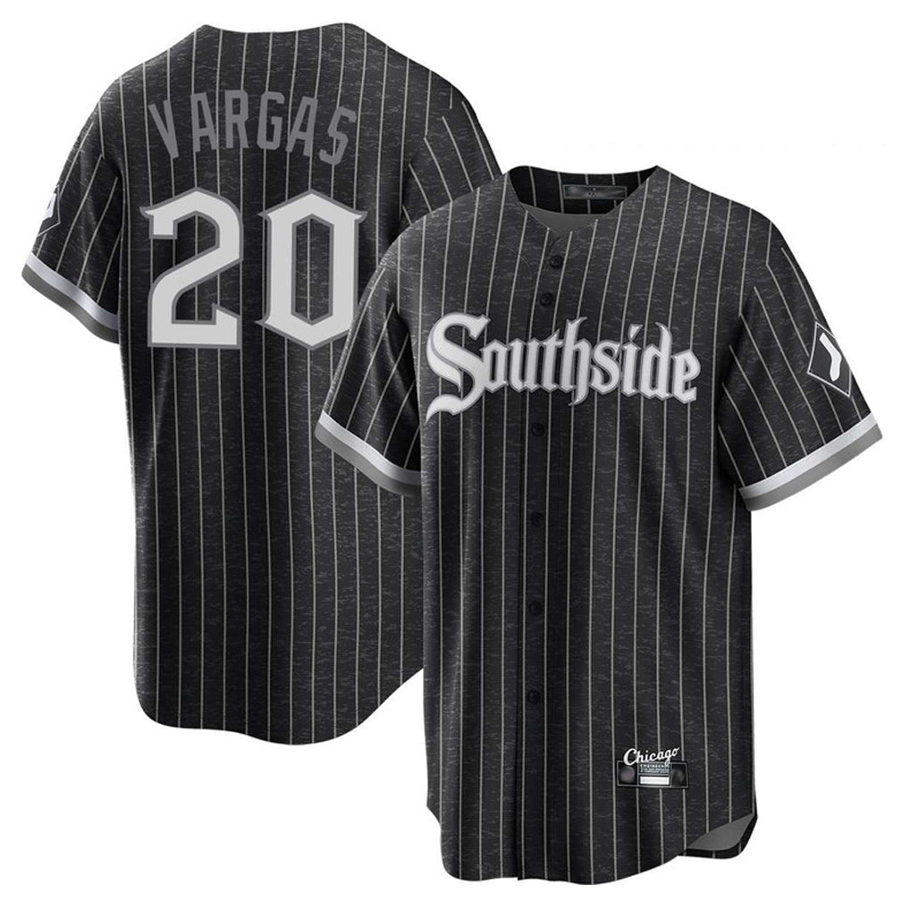 C.White Sox #20 Miguel Vargas Player Black City Connect Home Game Hdoa Stitched Jerseys