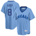 C.Cubs #8 Ian Happ Player Blue T-shirt Cooperstown Collection Limited Hdoa Stitched Jerseys