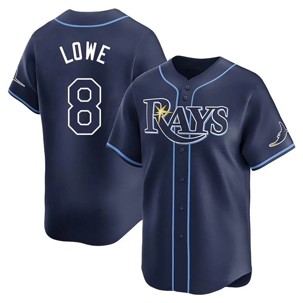 T.Bay Rays #8 Brandon Lowe Player Navy Home Limited Hdoa Stitched Jerseys