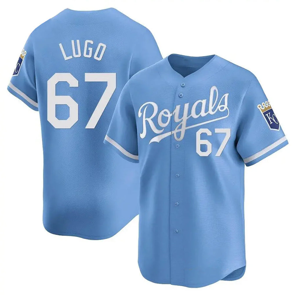 KC.Royals #67 Seth Lugo Player Light Blue Alt Limited Home Hdoa Stitched Jerseys