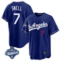 LA.Dodgers #7 Blake Snell Player Royal Game World Series Meet Home Hdoa Stitched Jerseys