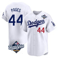 LA.Dodgers #44 Andy Pages Player White World Series Limited Home Hdoa Stitched Jerseys