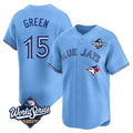 T.Blue Jays #15 Chad Green Player Blue 2025 World Series Game Hdoa Stitched Jerseys