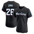M.Marlins #26 Janson Junk Player Black Vapor Home Limited Elite Hdoa Stitched Jerseys