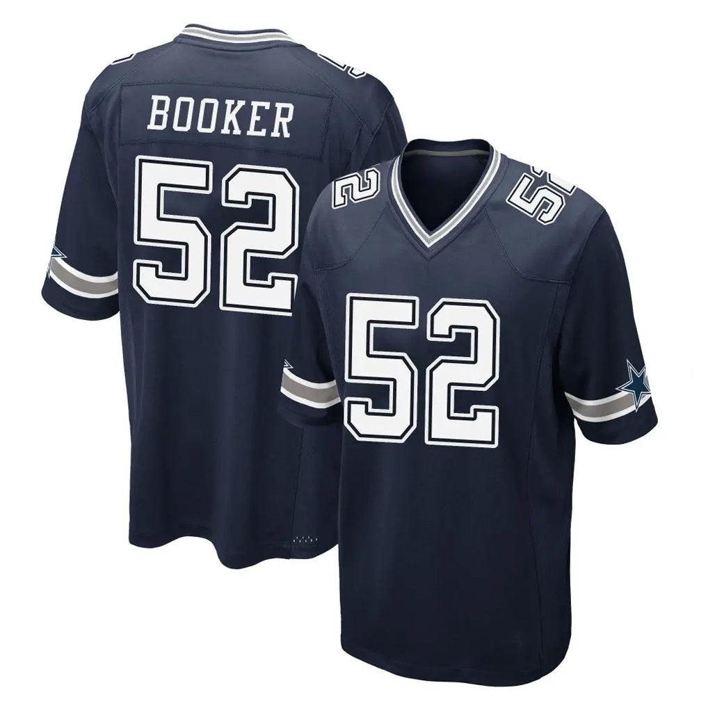 D.Cowboys #52 Tyler Booker Player Navy Home Game Hdoa Stitched Jerseys