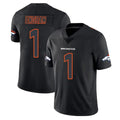 D.Broncos #1 Evan Engram Player Black Impact Limited Game Hdoa Stitched Jerseys