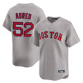 B.Red Sox #52 Wilyer Abreu Player Gray Road Limited Home Game Hdoa Stitched Jerseys