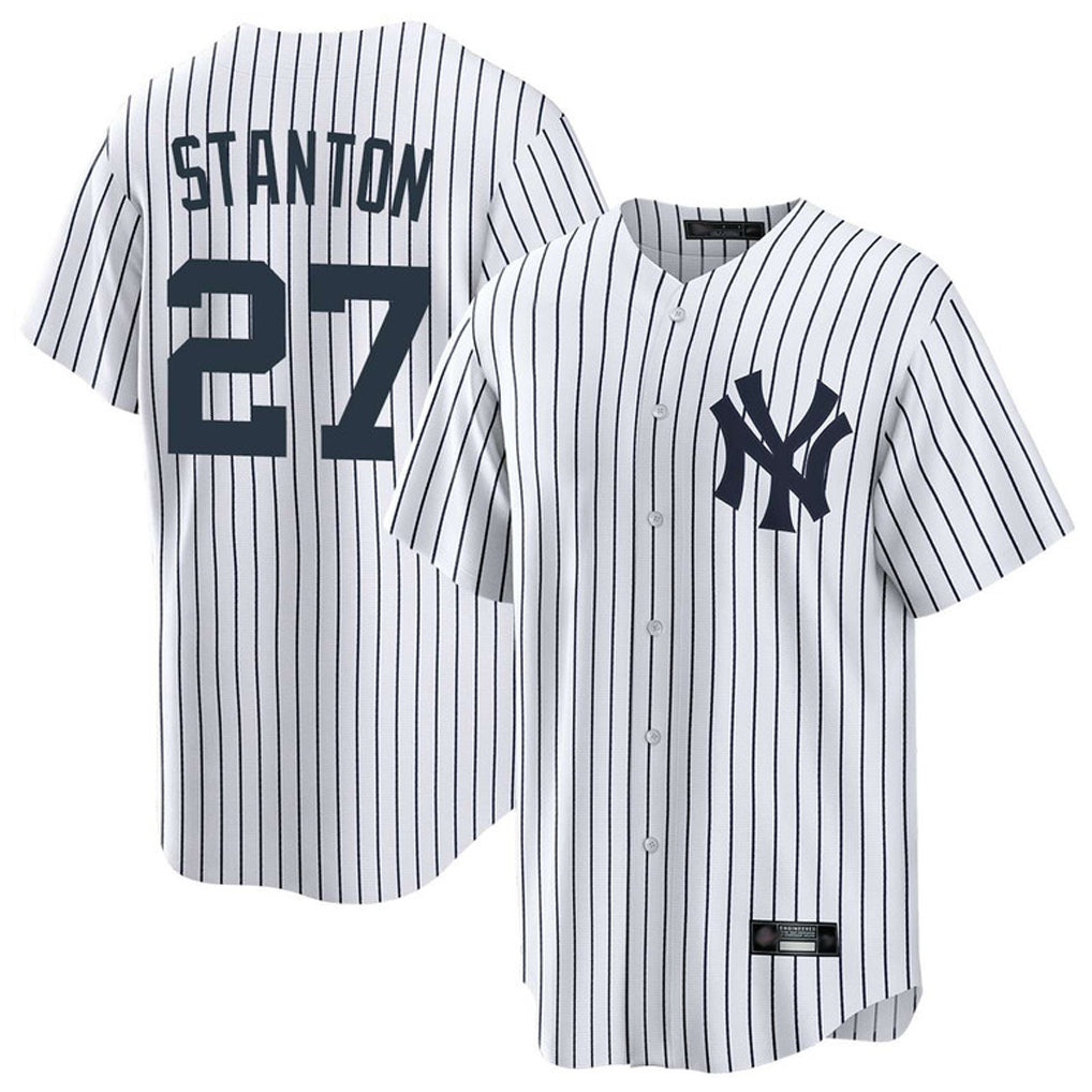 NY.Yankees #27 Giancarlo Stanton Player White Game Home Hdoa Stitched Jerseys