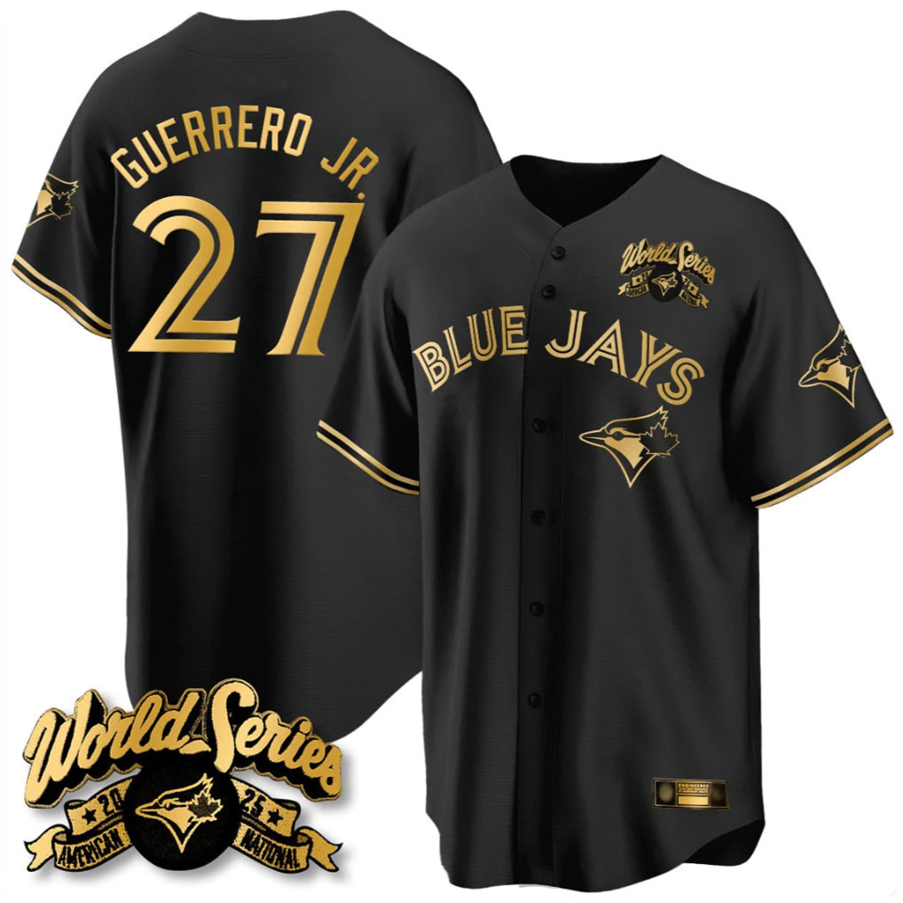 T.Blue Jays #27 Vladimir Guerrero Jr. Player Black 2025 American League All Hdoa Stitched Jerseys
