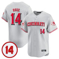 C.Reds #14 Pete Rose Player Gray Vapor Premier Limited Home Hdoa Stitched Jerseys