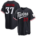 M.Twins #37 Victor Caratini Player Navy Home Game Hdoa Stitched Jerseys