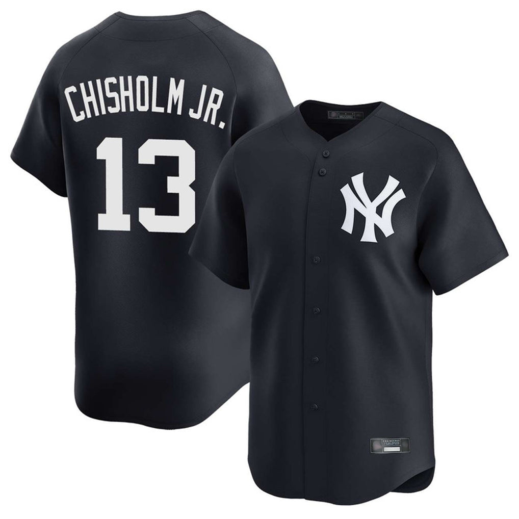 NY.Yankees #13 Jazz Chisholm Jr Player Navy Limited Game Hdoa Stitched Jerseys