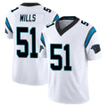 C.Panthers #51 Sam Mills Player White Vapor F.U.S.E. Limited Home Game Hdoa Stitched Jerseys
