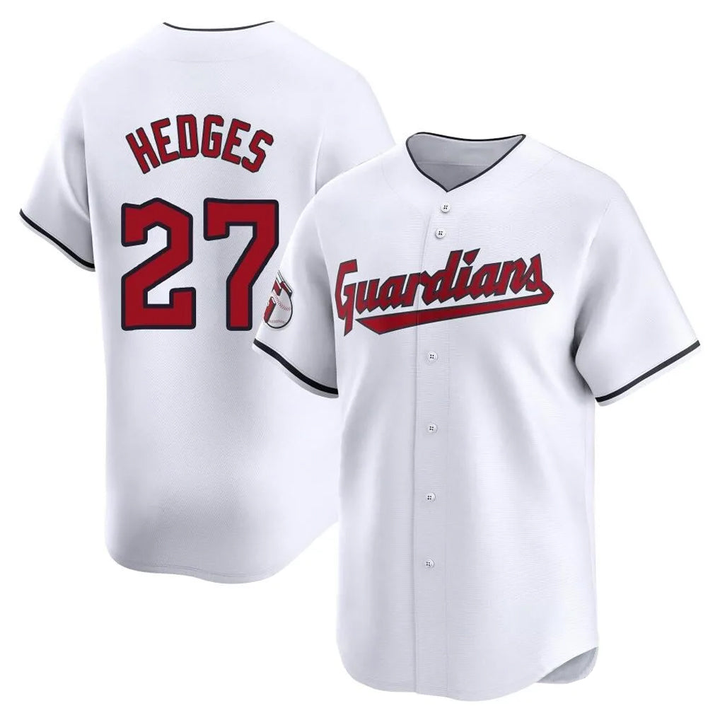 C.Guardians #27 Austin Hedges Player White Limited Home Hdoa Stitched Jerseys