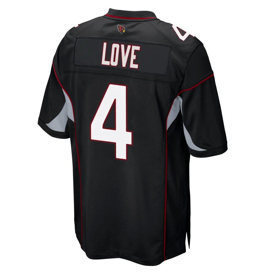 A.Cardinals #4 Jeremiyah Love Player Black Alternate Game Hdoa Stitched Jerseys
