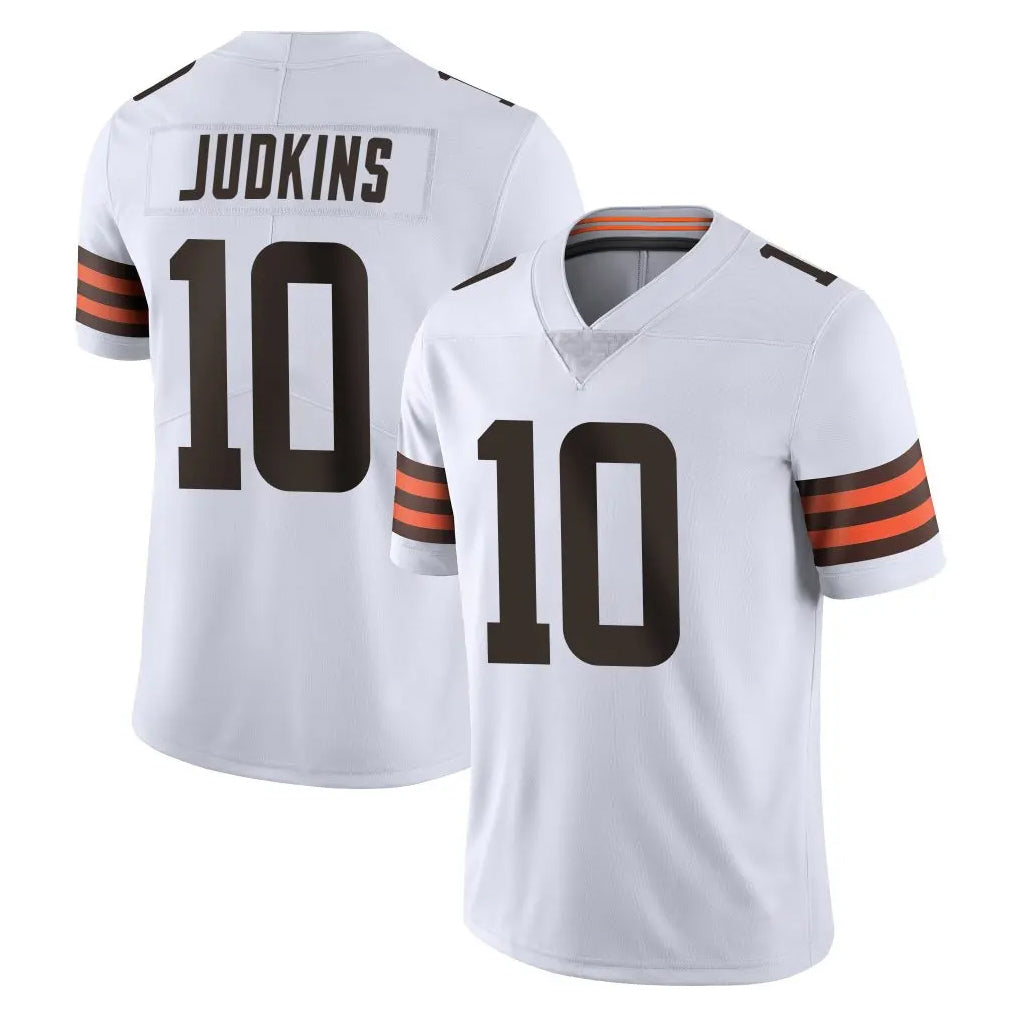 C.Browns #10 Quinshon Judkins Player White Vapor Untouchable Limited Home Game Hdoa Stitched Jerseys