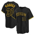 C.Cubs #31 Greg Maddux Player Black Snake Skin City Game Hdoa Stitched Jerseys