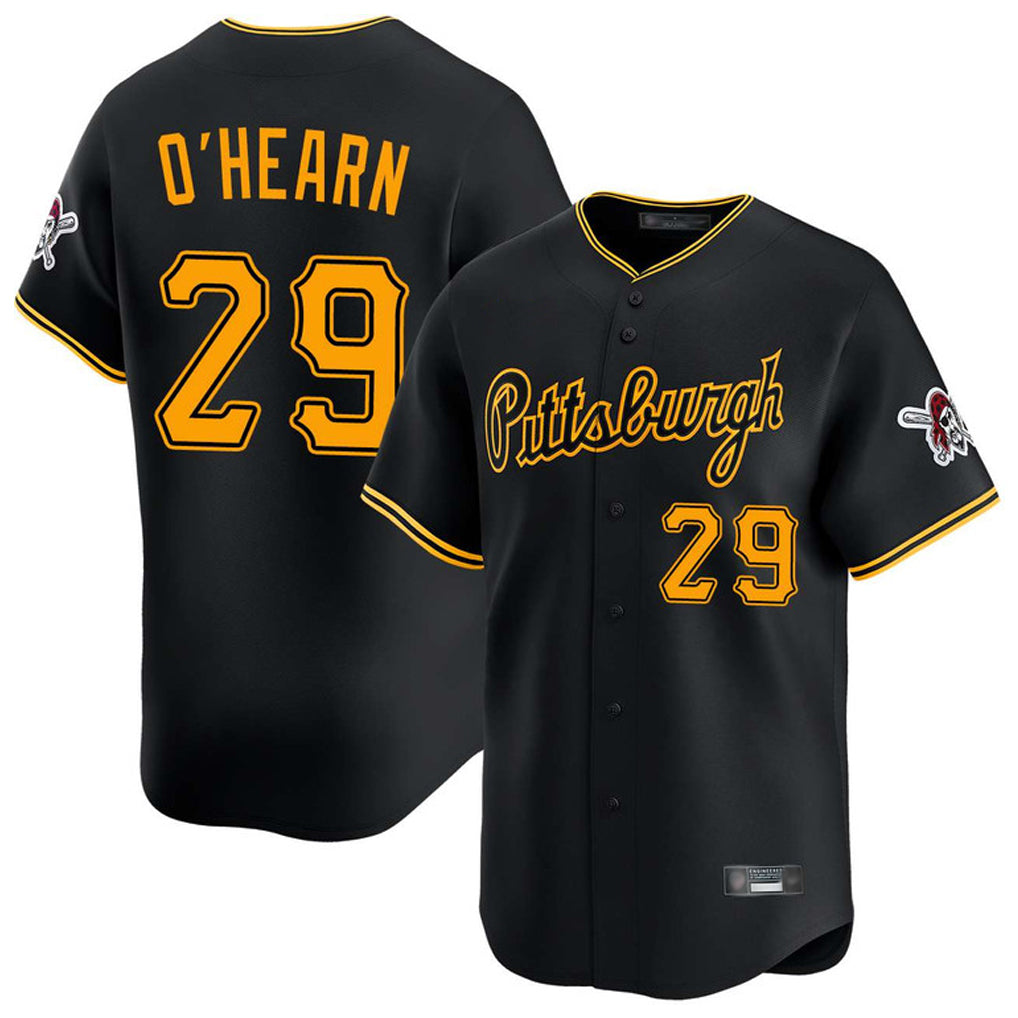 P.Pirates #29 Ryan O'Hearn Player Black Alt Home Limited Hdoa Stitched Jerseys