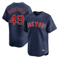 B.Red Sox #49 Tim Wakefield Player Navy Limited Home Game Hdoa Stitched Jerseys