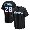 M.Marlins #28 Kyle Stowers Player Black  Home Game Hdoa Stitched Jerseys