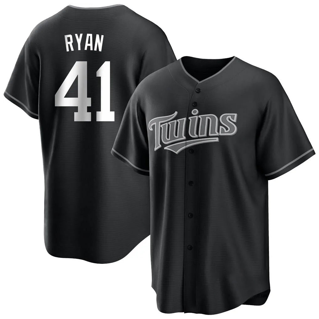 M.Twins #41 Joe Ryan Player Black Home Game Hdoa Stitched Jerseys