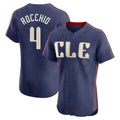 C.Guardians #4 Brayan Rocchio Player Navy City Connect Limited Elite Home Hdoa Stitched Jerseys