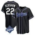 LA.Dodgers #22 Clayton Kershaw Player Black World Series Meet Carbon Limited Home Hdoa Stitched Jerseys