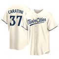 M.Twins #37 Victor Caratini Player Cream Game Limited Home Hdoa Stitched Jerseys