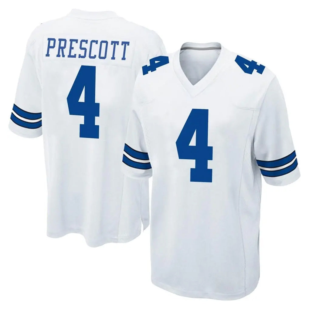 D.Cowboys #4 Dak Prescott Player White Home Game Hdoa Stitched Jerseys