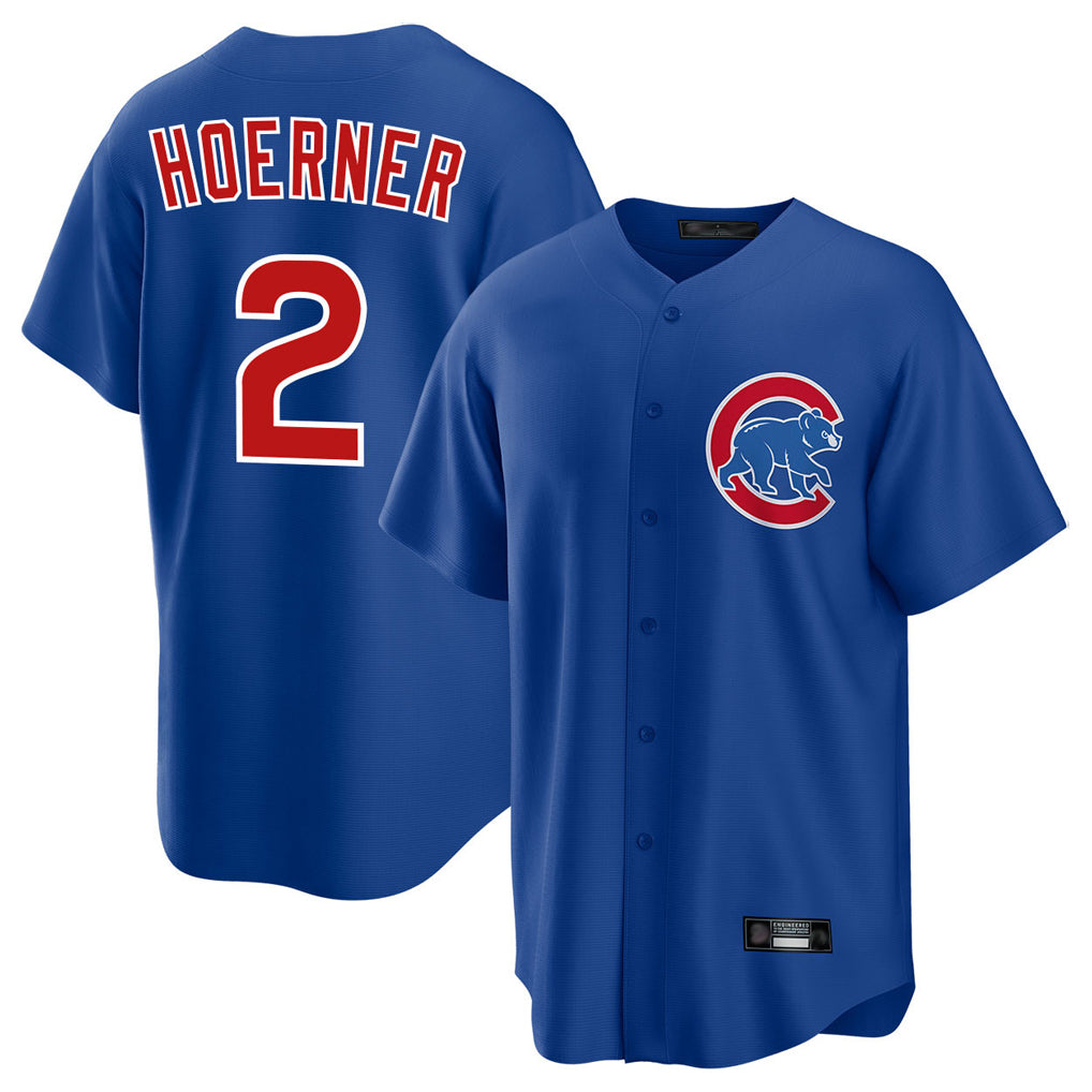 C.Cubs #2 Nico Hoerner Player Royal Home Game Hdoa Stitched Jerseys