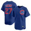 C.Cubs #27 Seiya Suzuki Player Royal Limited Home Hdoa Stitched Jerseys