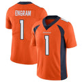 D.Broncos #1 Evan Engram Player Orange Color Vapor Untouchable Limited Game Hdoa Stitched Jerseys