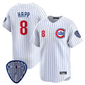 C.Cubs #8 Ian Happ Player White Pinstripe Vapor Premier Limited Home Hdoa Stitched Jerseys