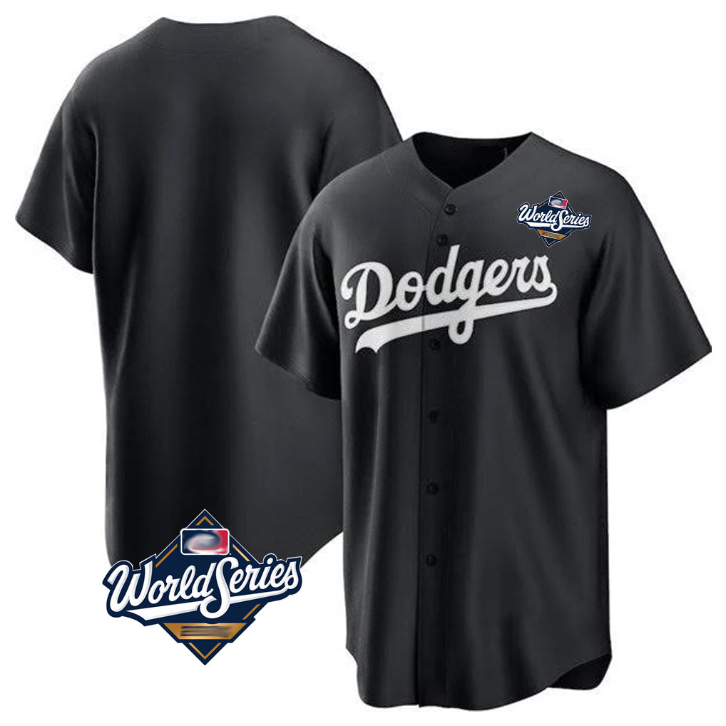 LA.Dodgers ## Dodgers Blank Player Black Pitch Fashion World Series T-shirt Hdoa Stitched Jerseys