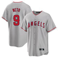 LA.Angels #9 Zach Neto Player Gray Home Game Hdoa Stitched Jerseys