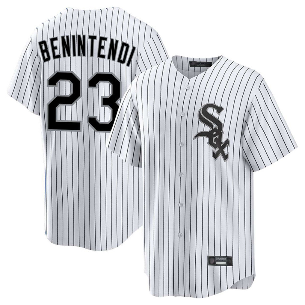 C.White Sox #23 Andrew Benintendi Player White Stripe Home Game Hdoa Stitched Jerseys