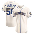 S.Mariners #58 Luis Castillo Player Cream Home Limited Elite Hdoa Stitched Jerseys