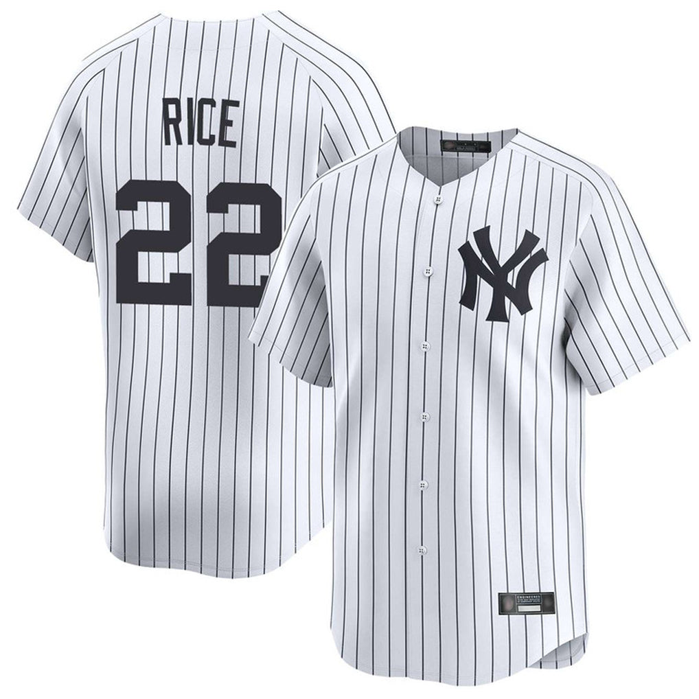 NY.Yankees #22 Ben Rice Player White Limited Home Hdoa Stitched Jerseys