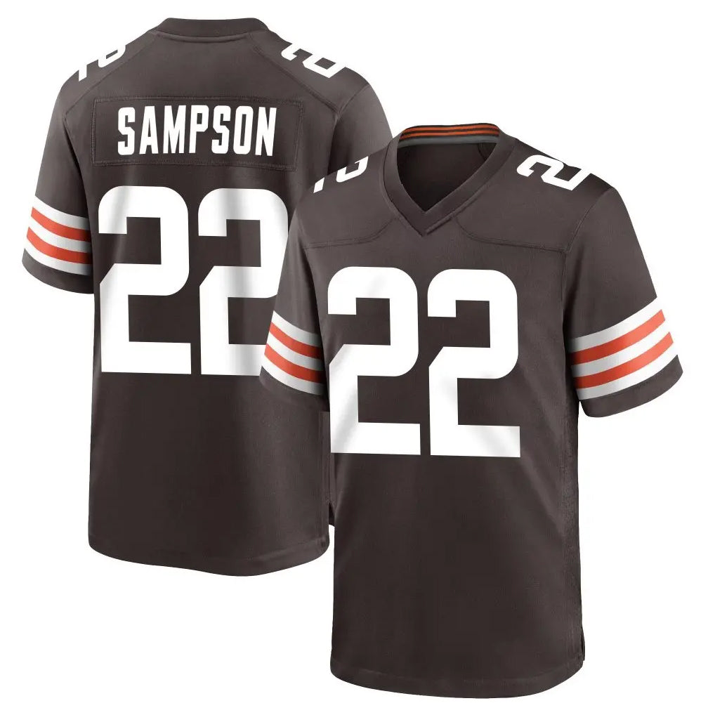 C.Browns #22 Dylan Sampson Player Brown Home Game Hdoa Stitched Jerseys