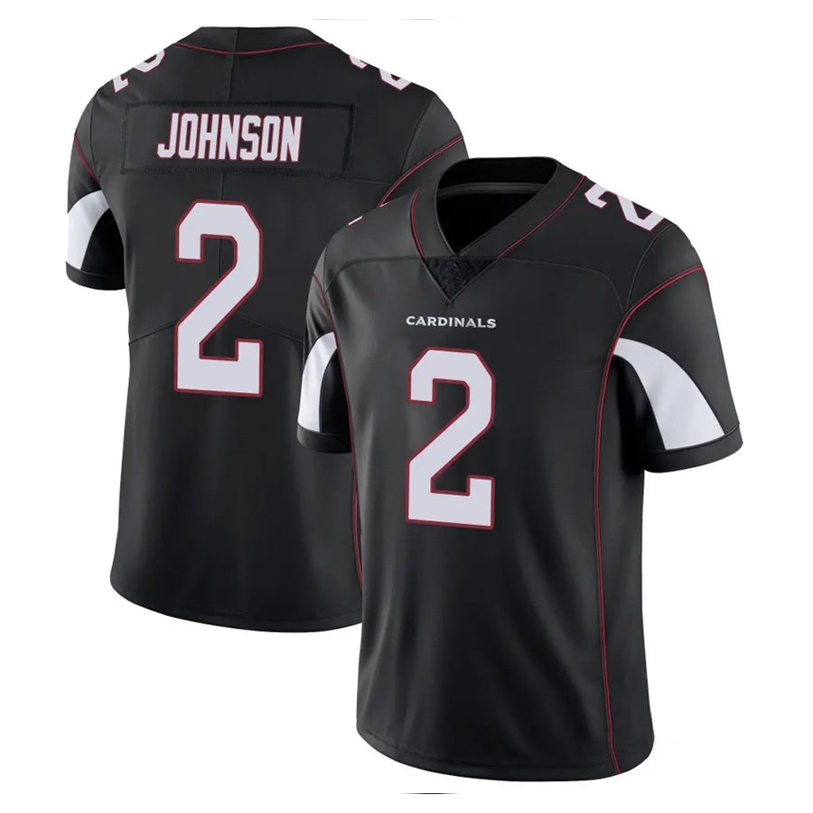A.Cardinals #2 Will Johnson Player Black Vapor Limited Home Game Hdoa Stitched Jerseys