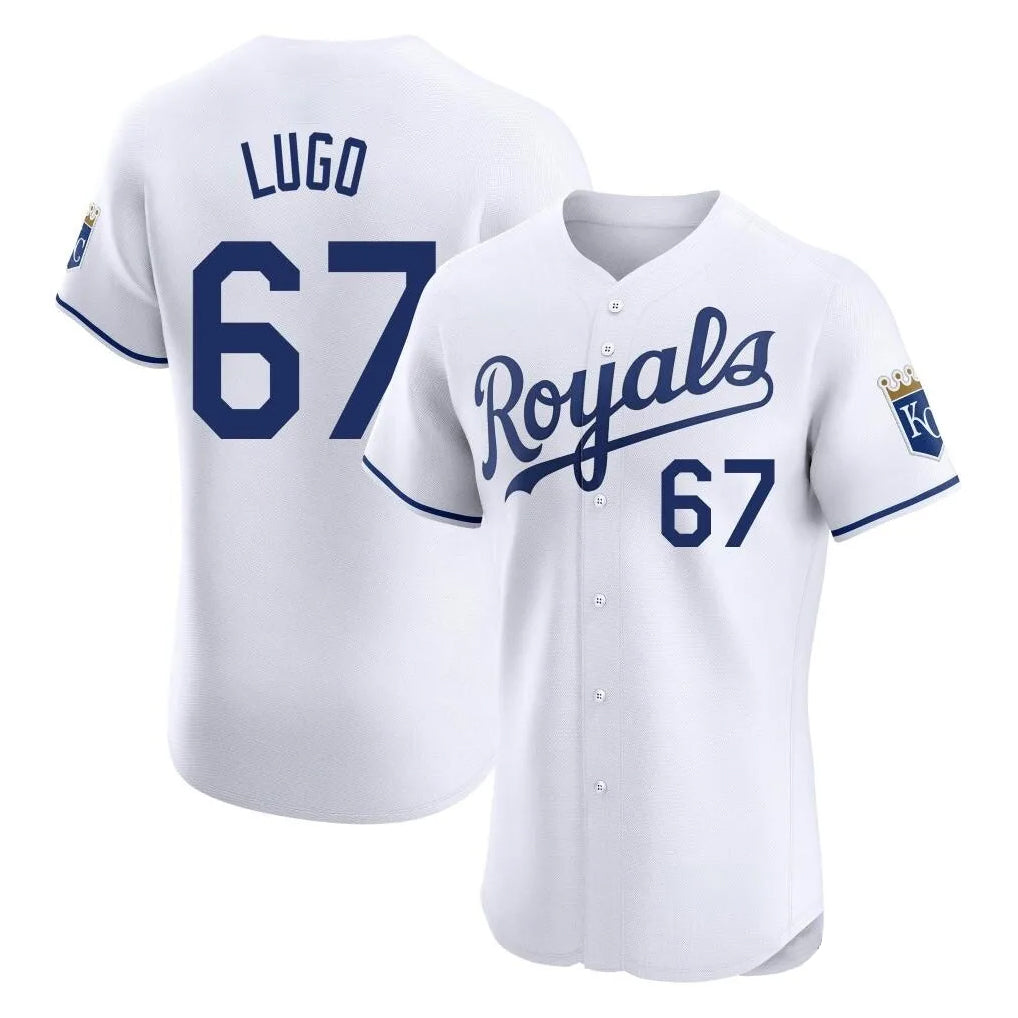 KC.Royals #67 Seth Lugo Player White Alt Limited Elite Home Hdoa Stitched Jerseys