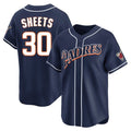 S.Diego Padres #30 Gavin Sheets Player Navy Cooperstown Collection Limited Home Hdoa Stitched Jerseys