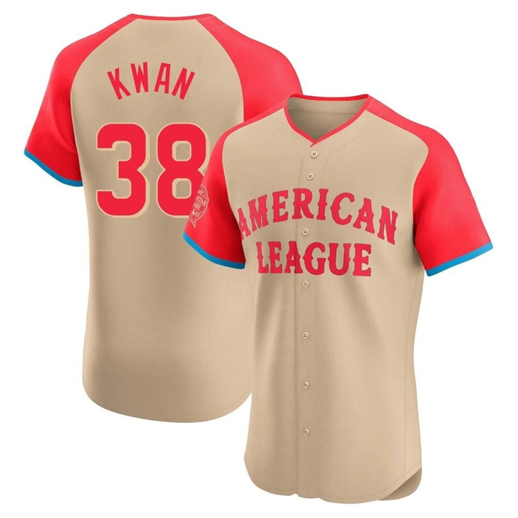 C.Guardians #38 Steven Kwan Player Cream American League All-Star Limited Elite Home Hdoa Stitched Jerseys